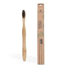 Bamboo Manual Toothbrush With Charcoal Activated Soft Bristels Bpa Free Adult Without Tongue Cleaner