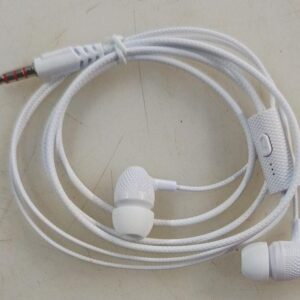 Wired Headphones And Earphone Pack Of 1Pc Colour White