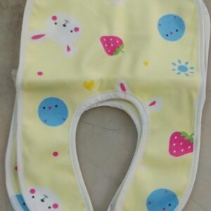 Baby Bibs Baby Apron 2 Pcs Chit Buttoned Waterproof Colour Yellow