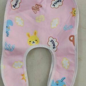 Baby Bibs Baby Apron 2 Pcs Chit Buttoned Waterproof Colour Pink