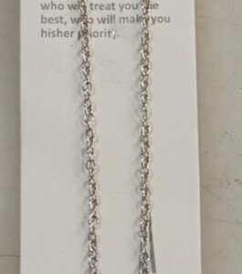 Artificial Silver Chai For Men And Women