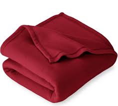 Winter Plain Light Weight Polar Fleece Blanket For Single Bed Maroon 2 N