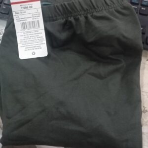 Women Olive Color Pajama Size L