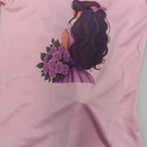 Women T Shirt Pink Colour Size M
