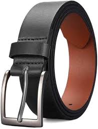 Roadster Men Leather Belt Black Colour