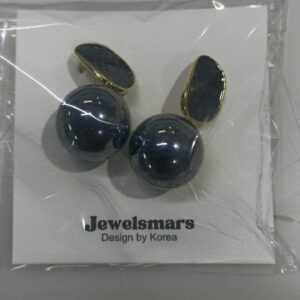 Jewelsmars Women Earring Set White Black Colour