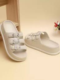 Glitchez Women Sliders With Dual Strap Design Size 40