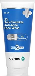 The Derma Co Sali Cinamide Anti Acne Face Wash With 2 Percent Salicylic Acid And 2 Percent Niacinamide 80 Ml