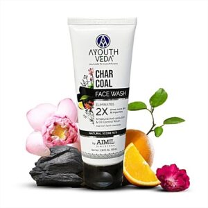 Ayouthveda Charcoal Face Wash 100Ml