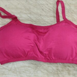 Woman Cotton Silp Bra Color Pink Size M