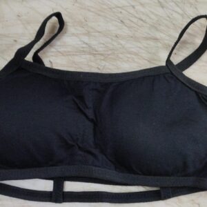 Woman Cotton Silp Bra Color Black Size M