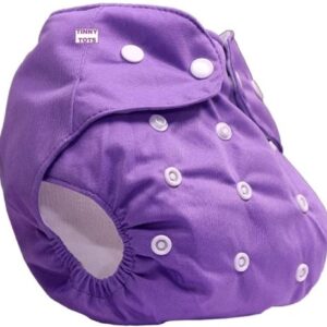 Premium Quality Fashionable Quick Dry Adjustable And Reusable Cloth Diaper Nappy Purpal Color