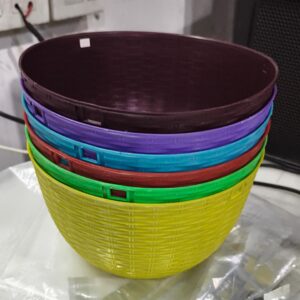 Plastic Hanging Planter Gumla Pack Of 6 Multiicolour