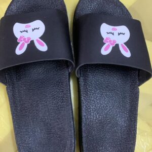Slippers For Kids Girls Color Black Size 40