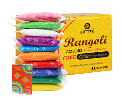 Sparkle Rangoli Colour 500G Pack Of 10