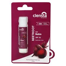 Clensta Beetroot Lip Balm With Hyaluronic Acid Spf 30 4.5G