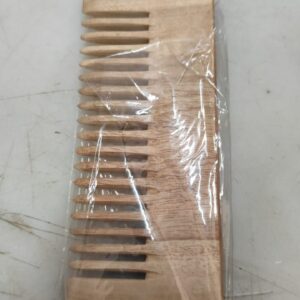 Brown Neem Wood Shampoo Comb For Household