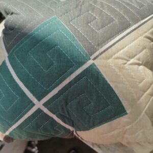 Grey Printed Square Pillow