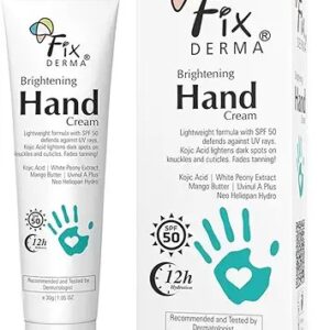 Fixderma Brightening Hand Cream For Women And Men Hand Moisturizer Kojic Acid Cream 30Gm