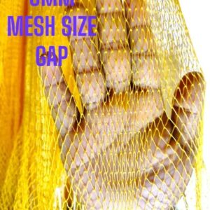 Golden Yellow 0.23 Mm Nylon Monofilament Fishing Net Size Customizable