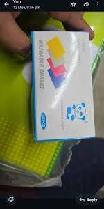 Panda Vanishing Chalk For Marking On Fabrics And Clothes 50 Pcs Multicolour