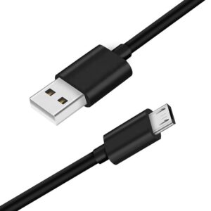 V Type Charging Cable Black