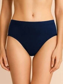 Womens Cotton Panty Navy Blue Size 30
