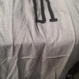 Womens Printed Long Top Size M Grey