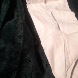 Mens Green White Kurta Pajama Size 40