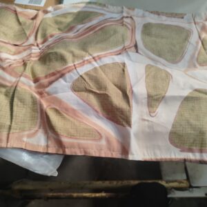 Peach Printed Pillow Cover 1 Pcs