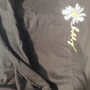 Black Color Sweat T Shirt For Women Size L