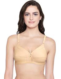 Cream Color Non Padded Full Coverage Bra For Women Size 30