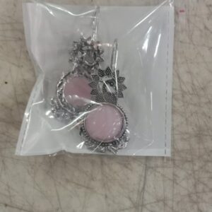 Baby Pink Stone Pearl Earring For Women