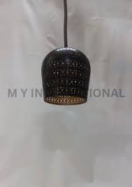 Black Iron Laser Ceiling Hanging Metal Lamp For Decoration Living Room Lightning