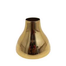 Home Decoration Brass Or Copper Flower Base Golden Color