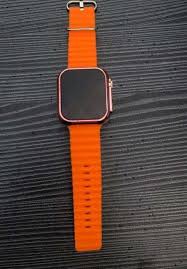 Silicon Digital Dial Waterproof Led Display With Ultra Strap Kids Watch For Boys And Girls Men And Women Orange