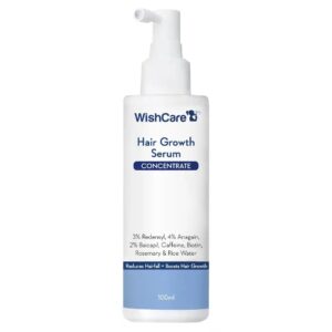 Wishcare Hair Growth Serum Concentrate Redensyl Anagain Caffeine Biotin Keratin And Rice Water 100 Ml
