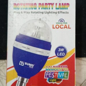 Sumo Gold 3W Led Rotating Party Lamp .