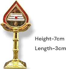 Golden Metal Murugan Colorful Vel For Pooja