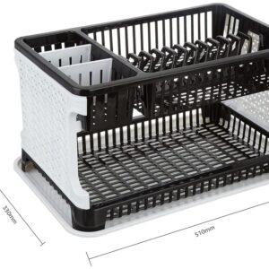 Black Free Standing Unit Plastic Dish Rack
