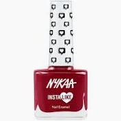 Nykaa Instalike Nail Enamel Viral Red 365 9Ml