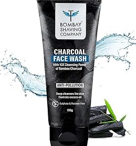 Bombay Shaving Company Charcoal Face Wash Fights Pollution And Acne Oil Control For Men Women 150 Gm