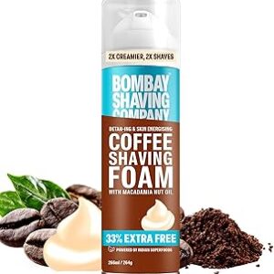 Bombay Shaving Company Coffee Shaving Foam 266 Ml 33 Extra With Coffee And Macadamia Seed Oil
