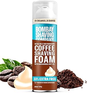 Bombay Shaving Company Coffee Shaving Foam 266 Ml 33 Extra With Coffee And Macadamia Seed Oil