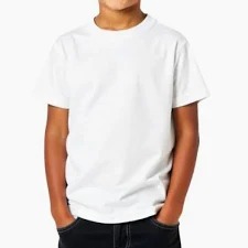 Kids Boy T Shirt White Size 30