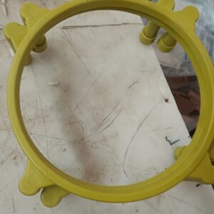 Silver Outfit Matka Kitchen Rack Plastic Yellow Ring Matka Stand Kitchen Rack Pack Of 2