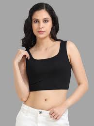 Women Top Black Color Size M
