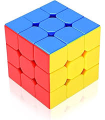 Storio Cubes 3X3 High Speed Sticker Less Magic Puzzle Cube Game Toy Pack Of 1 Multicolor For Kid