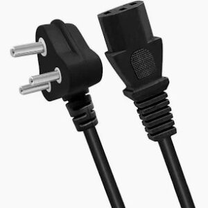 00Fit Computer Cord For Desktops Pc And Printers Monitor Smps Iec Mains Black 1.5M Black