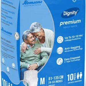 Romsons Dignity Premium Pant Style Adult 10 Diapers Size M